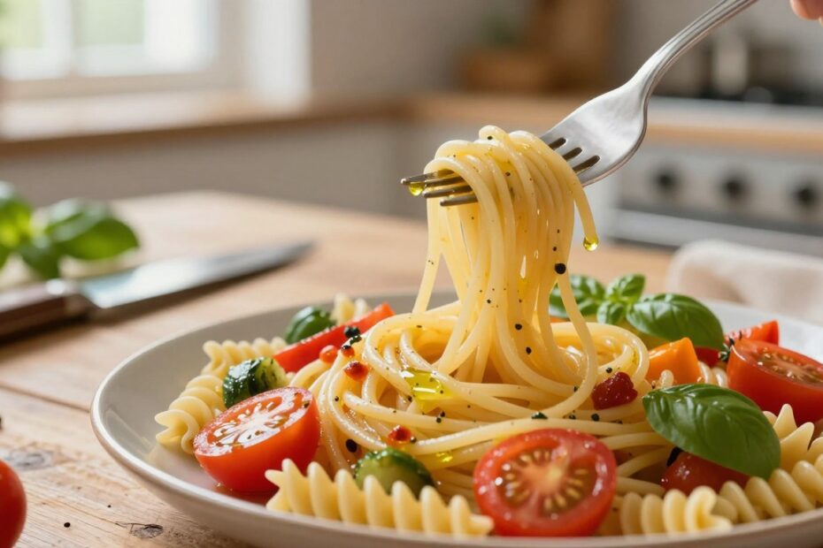 Co zrobić z resztek makaronu