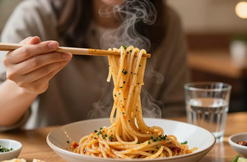 Jak jeść pałeczkami makaron