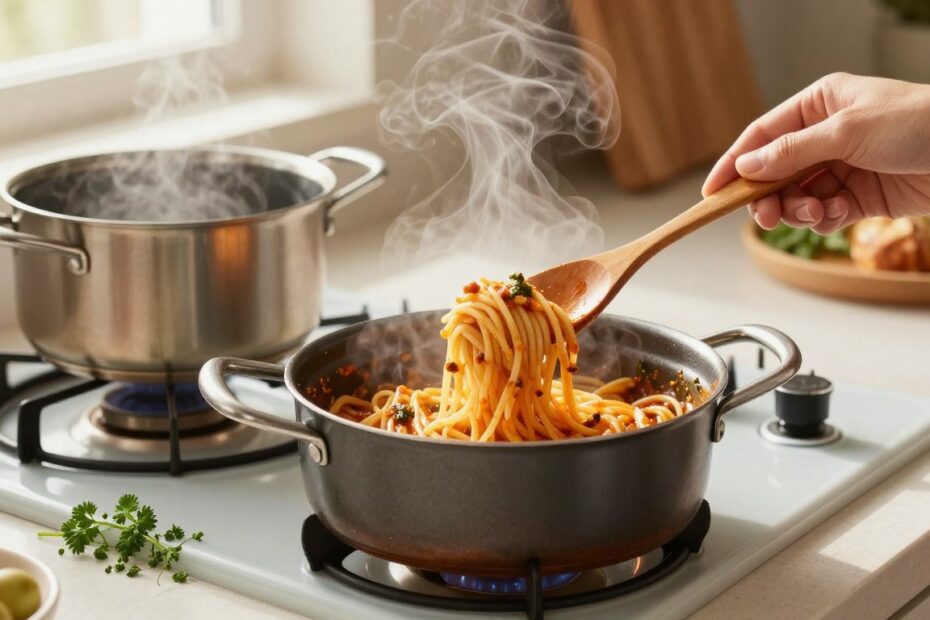 Jak podgrzać makaron