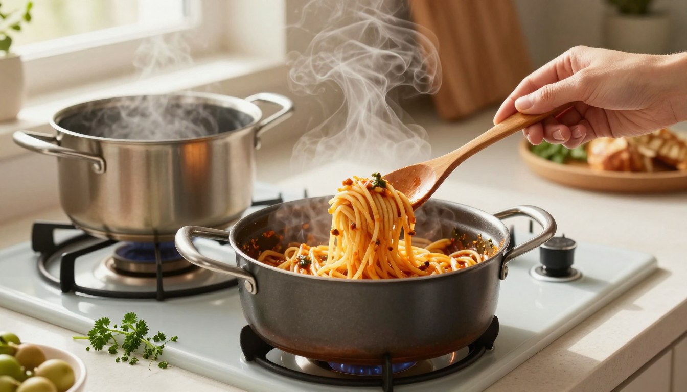 Jak podgrzać makaron