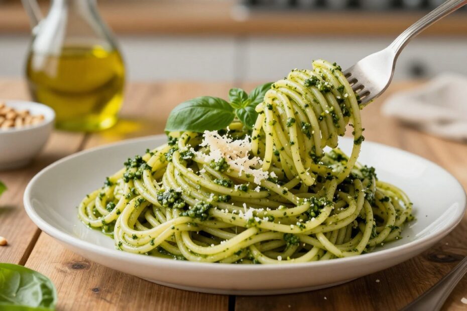 Jak zrobić makaron z pesto