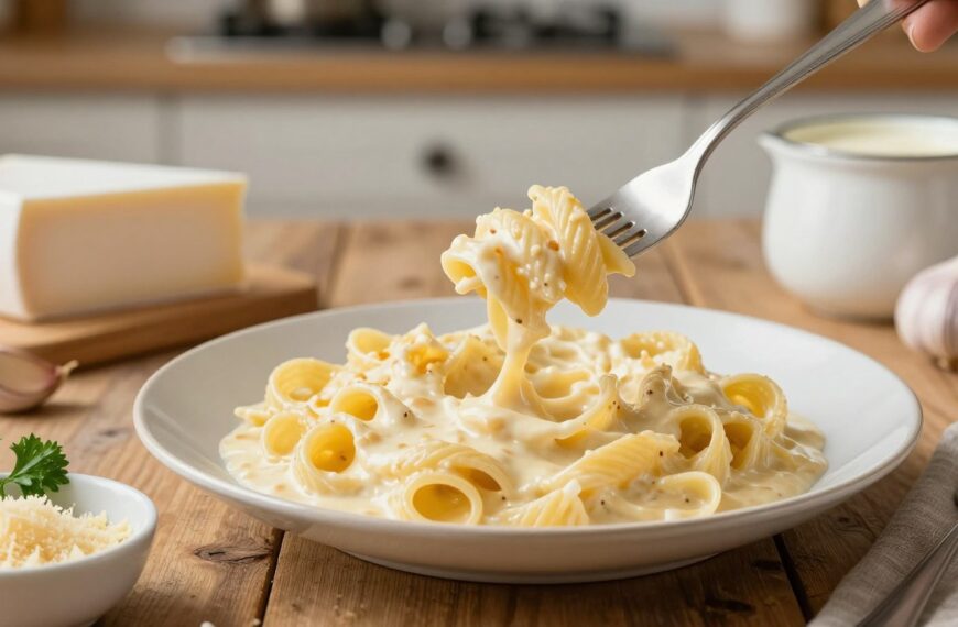 Jak zrobić makaron z serem – aksamitny sos serowy bez grudek i zwarzenia